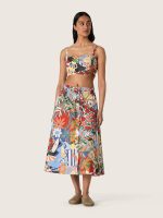 Women's cotton top with multicolor print - Image 3