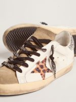 Women's Super-Star with leopard print and Swarovski crystal star - Image 4