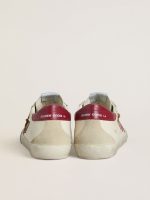 Men's Super-Star with red leather star and beige suede inserts - Image 4