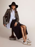 Women's Super-Star with black heel tab and metal stud lettering - Image 3