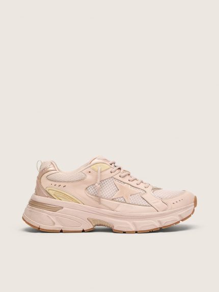Women's Lightstar with pink leather and mesh upper and pink star