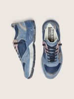 Men's Dad-Star in denim-blue suede with silver leather star - Image 3