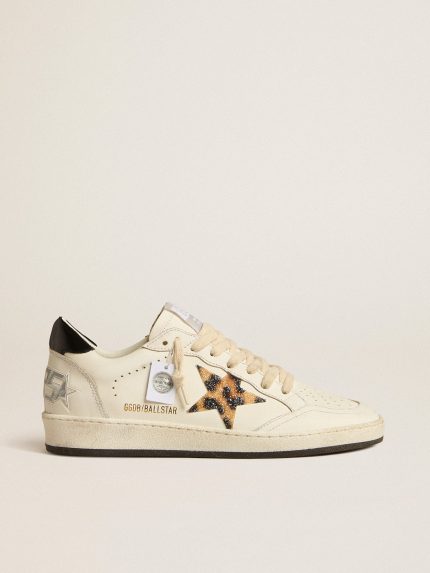 Women's Ball Star with leopard-print star embellished with Swarovski crystal