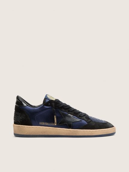 Women's Ball Star LTD in dark blue and black suede with black star
