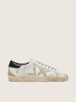 Men's Super-Star with black heel tab and metal stud lettering