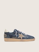 Men's Ball Star LTD in dark blue leather with beige suede star