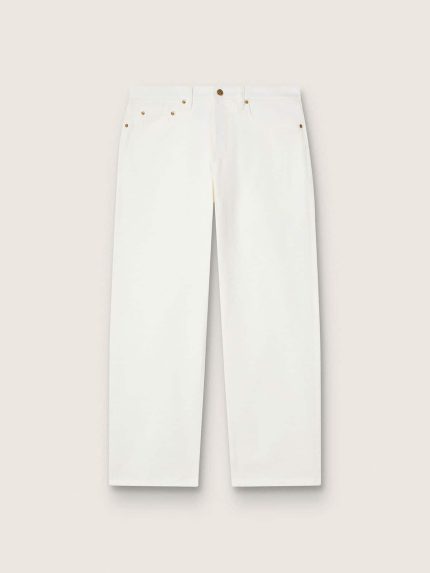 Men's white denim pants