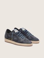 Men's Ball Star in dark blue perforated suede with dark blue suede star - Image 2