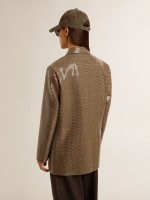 Women's houndstooth jacket with all-over sequin embroidery - Image 5
