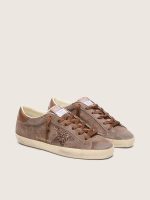 Women's Super-Star LTD in brown suede with brown glitter star - Image 2