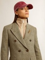 Women's double-breasted blazer in Shetland wool - Image 6