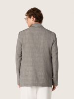 Men's jacket in gray Prince of Wales check wool - Image 6