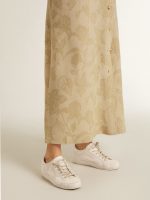Super-Star in pearl-colored canvas with a tone-on-tone mesh effect star - Image 3