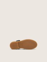 Junior Maxime sandals in navy-blue leather - Image 5