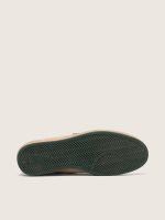 Men's Ball Star in white nappa leather with green leather star and heel tab - Image 5