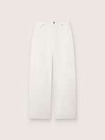 Golden women's boyfriend jeans in optical white bull denim