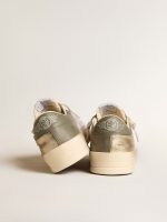 Stardan in white mesh with orange star and platinum leather inserts - Image 4