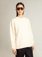 Sweatshirt in aged white with reverse logo on the back - Jersey Capsule - Image 3