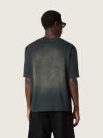 Unisex T-shirt in black cotton jersey with embroidered logo - Image 6