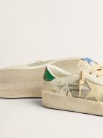 Stardan in white nappa leather with cream-colored leather star - Image 4
