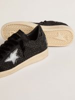 Women's Ball Star in mesh with Swarovski crystals and black laminated leather star and heel tab - Image 3