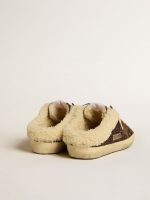 Super-Star Sabots in glitter with brown star and shearling lining - Image 4