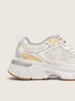 Men's Lightstar in white leather and mesh with worn-white star - Image 4