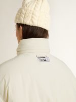 Women's cream padded jacket - Image 4