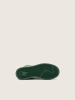 Junior Ball Star in forest-green suede with cream leather star and heel tab - Image 5