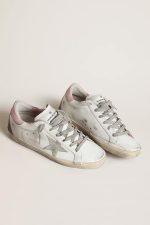 Women's Super-Star with gray suede star and pink leather heel tab - Image 2