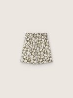 Journey boys' cotton canvas shorts with green and white floral print - Image 2