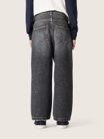 Boys' straight-leg jeans in gray cotton with spotted effect - Image 5
