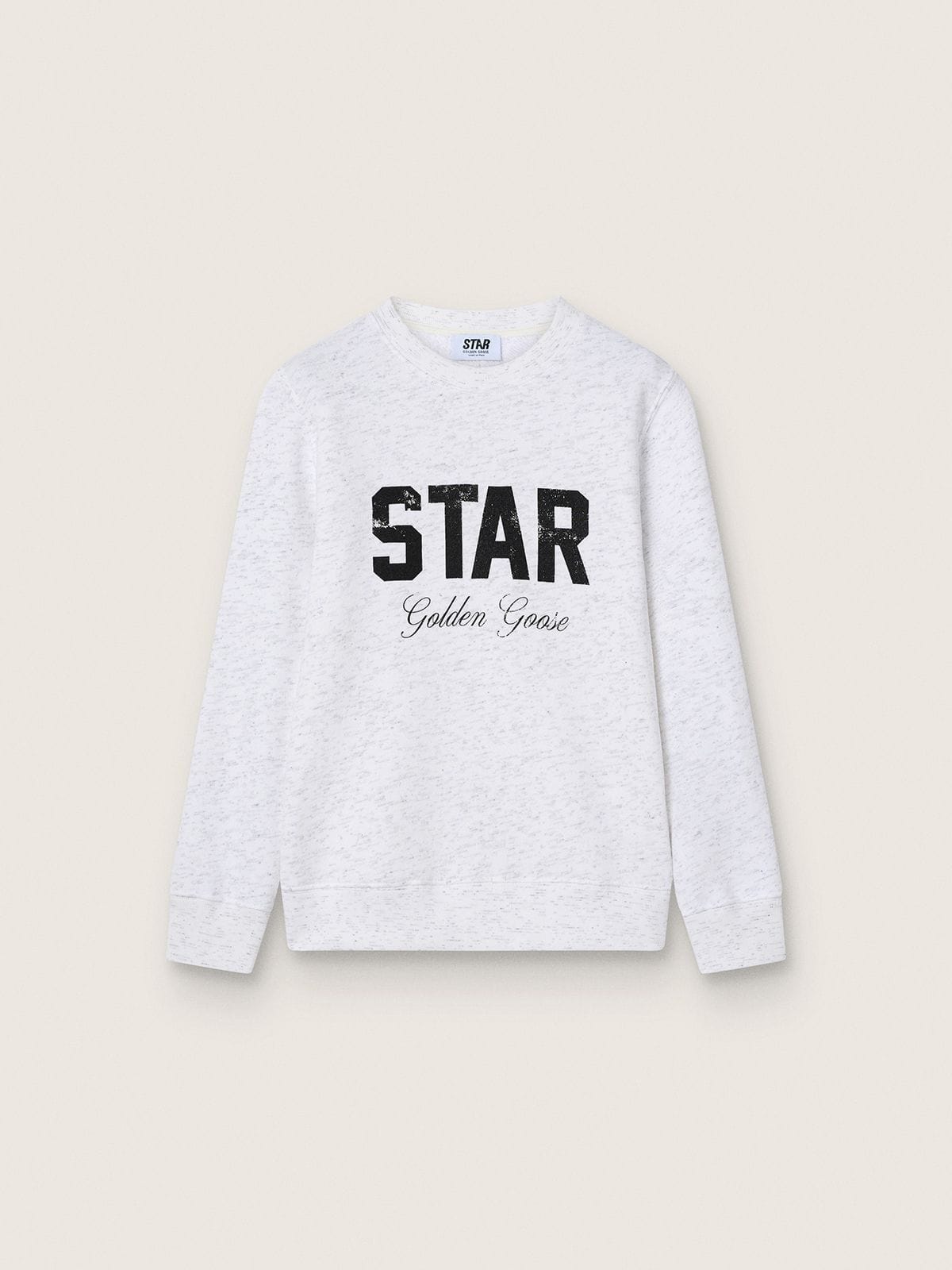 2ce1336c00f9c06d25406e48be775f8a7ce3d71ab5a20d413fabd7654af4d236 Boys' gray melange cotton sweatshirt with print and logo - Image 1