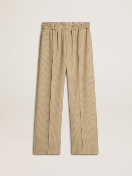 Men's travertine-colored joggers