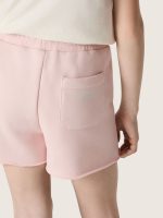 Star girls' shorts in pink cotton with patch and logo - Image 4