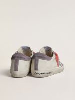 Women's Super-Star with silver glitter star and lilac suede heel tab - Image 4