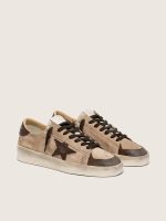 Men's Stardan in beige suede with brown star and inserts - Image 2