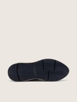 Women's Running Sole in silver glitter and dove gray suede - Image 5
