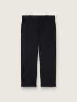 Men's black cotton chinos