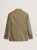 Women's double-breasted blazer in Shetland wool - Image 2
