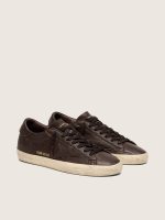 Men's Super-Star in dark brown leather with tone-on-tone leather star - Image 2