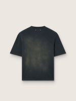 Unisex T-shirt in black cotton jersey with embroidered logo - Image 2