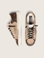 Men's Stardan in beige suede with brown star and inserts - Image 4