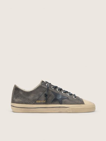 Men's V-Star in black suede with black leather star