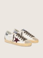 Super-Star with burgundy glitter star and silver heel tab - Image 2