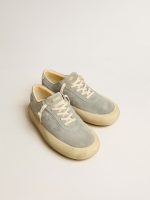 Men's Space-Star shoes in ice-gray suede with perforated star - Image 2