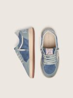 Young Ball Star in light blue and denim-blue suede with white leather star - Image 3