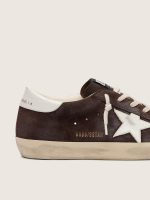 Women's Super-Star in brown suede with white star - Image 4