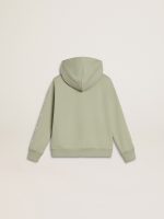 Light green sweatshirt with zip fastening - Image 8