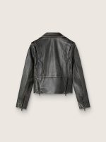 Women's leather biker jacket - Image 3